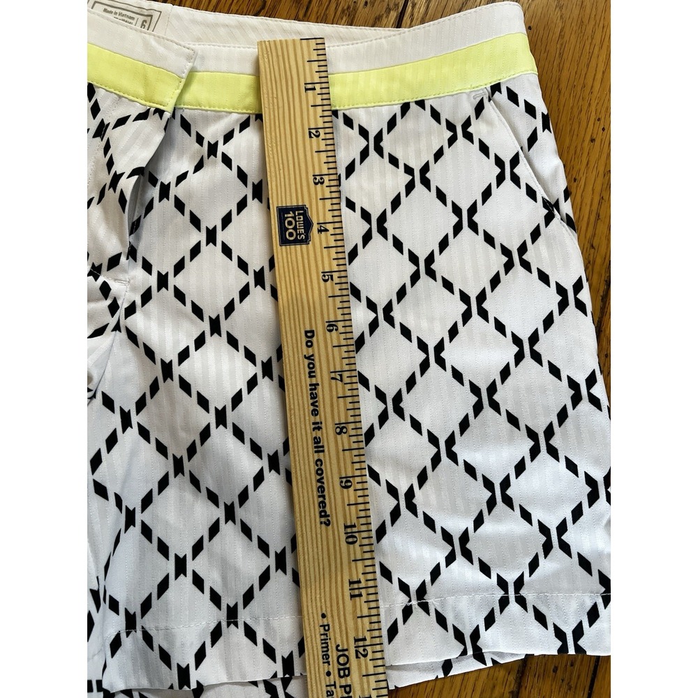 Womens Golf Shorts Size 2 Black‎ And White Checkered Slazenger Shorts- B - Picture 5 of 5